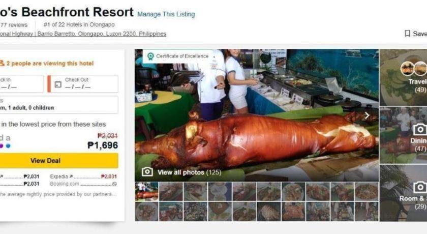 Mango'S Beachfront Resort Олонгапо Екстериор снимка